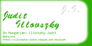 judit illovszky business card